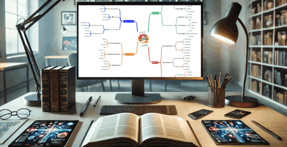 resumo livros mapa mental com ia