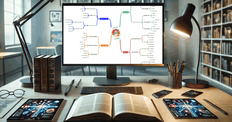 resumo livros mapa mental com ia