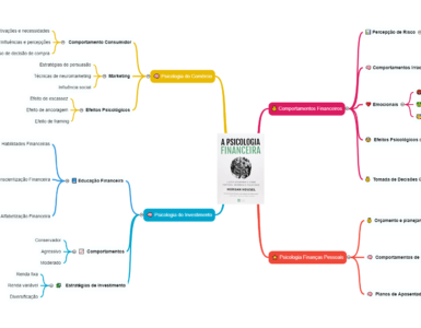 resumo livro psicologia financeira morgan housel em mapa mental